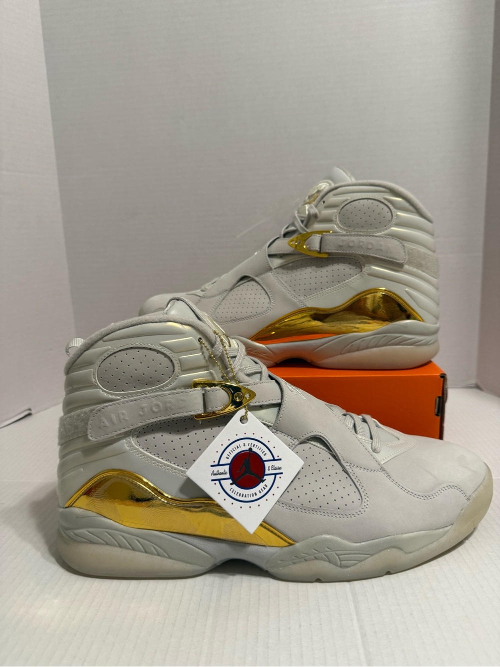 Size 16 - Air Jordan 8 Retro C&C Trophy Sample Pair 1 Of 24 New No Box 2015